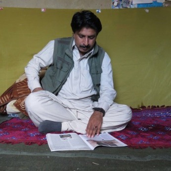 Baloch national struggle leader Allah Nazar Baloch addressing supporters Baloch national struggle leader Allah Nazar Baloch addressing supporters