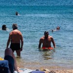 Kareena Kapoor captures Saif Ali Khan walking out of the sea in swimwear during their Greece vacation Kareena Kapoor captures Saif Ali Khan walking out of the sea in swimwear during their Greece vacation