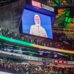 Melbourne Meets Modi event crowd at Marvel Stadium Melbourne Meets Modi event crowd at Marvel Stadium