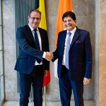 Piyush Goyal and Belgian Deputy PM discussing India Belgium trade cooperation Piyush Goyal and Belgian Deputy PM discussing India Belgium trade cooperation