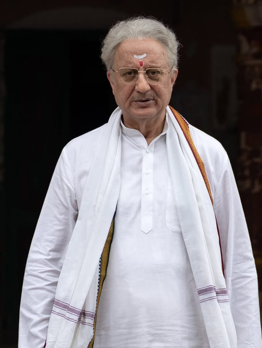 Anupam Kher as Ashok Singhal in Shri Ram Bhoomi film first look Anupam Kher as Ashok Singhal in Shri Ram Bhoomi film first look