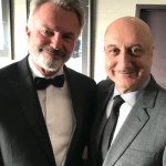 Anupam Kher and Sam Neill posing together in Sydney Anupam Kher and Sam Neill posing together in Sydney