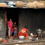 Chinese vloggers filming narrow lanes in Bangladesh slums Chinese vloggers filming narrow lanes in Bangladesh slums