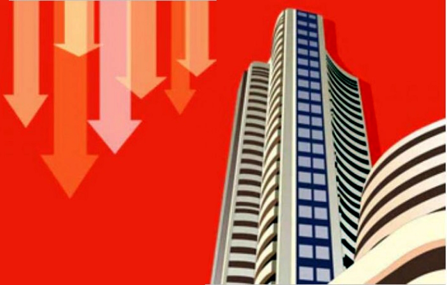 Sensex Nifty slip chart showing early trade decline Sensex Nifty slip chart showing early trade decline