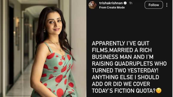 Trisha Slams Marriage, Vijay, Film Exit Rumors: Clarifies Speculation Trisha Slams Marriage, Vijay, Film Exit Rumors: Clarifies Speculation