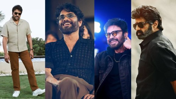 సంక్రాంతి యుద్ధం 2027: బాక్సాఫీస్ బరిలో నలుగురు సీనియర్ స్టార్స్! గెలుపెవరిదో? సంక్రాంతి యుద్ధం 2027: బాక్సాఫీస్ బరిలో నలుగురు సీనియర్ స్టార్స్! గెలుపెవరిదో?