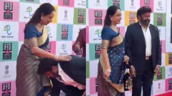 హేమమాలిని కాళ్ళు మొక్కిన బాలయ్య.. ఒక్కసారిగా షాక్ తిన్న నెటిజన్లు! హేమమాలిని కాళ్ళు మొక్కిన బాలయ్య.. ఒక్కసారిగా షాక్ తిన్న నెటిజన్లు!