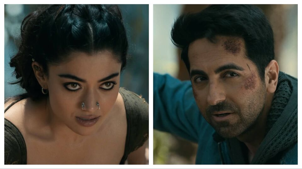 హారర్, ఫ్యాంటసీ థ్రిల్లర్.. లిప్ కిస్.. అదిరిపోయేలా రష్మిక మందన్న థామా టీజర్.. హైప్ పెంచే సీన్లు.. మెరుపులా మలైకా హారర్, ఫ్యాంటసీ థ్రిల్లర్.. లిప్ కిస్.. అదిరిపోయేలా రష్మిక మందన్న థామా టీజర్.. హైప్ పెంచే సీన్లు.. మెరుపులా మలైకా