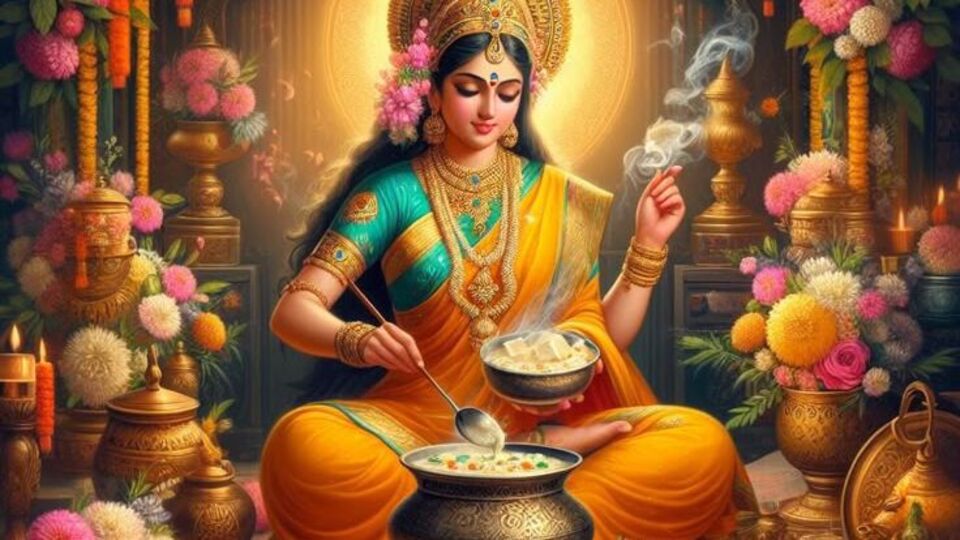 దసరా నవరాత్రులు: 3వ రోజు అన్నపూర్ణ దేవి పూజ, శ్రీ అన్నపూర్ణా స్తోత్రం దసరా నవరాత్రులు: 3వ రోజు అన్నపూర్ణ దేవి పూజ, శ్రీ అన్నపూర్ణా స్తోత్రం