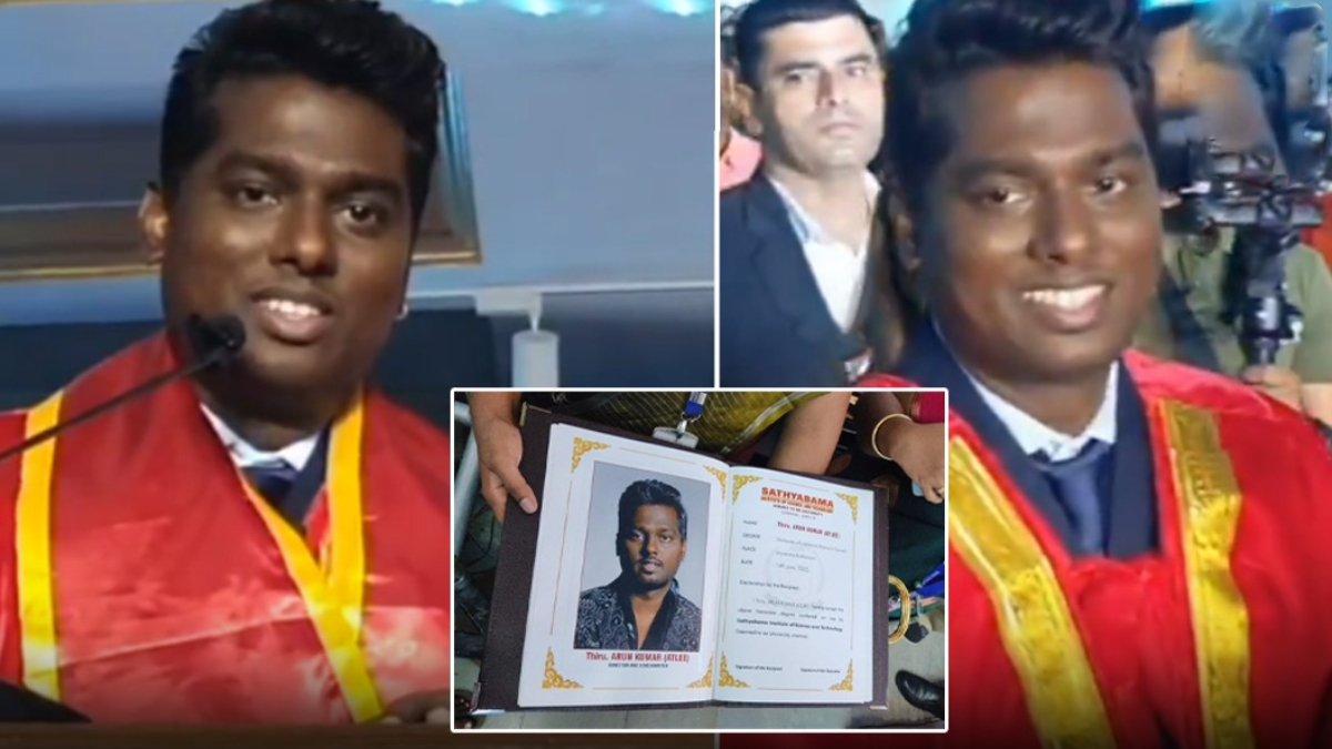 డైరెక్టర్ అట్లీకి గౌరవ డాక్టరేట్.. ఫ్యామిలీ గురించి ఎమోషనల్ కామెంట్స్ డైరెక్టర్ అట్లీకి గౌరవ డాక్టరేట్.. ఫ్యామిలీ గురించి ఎమోషనల్ కామెంట్స్
