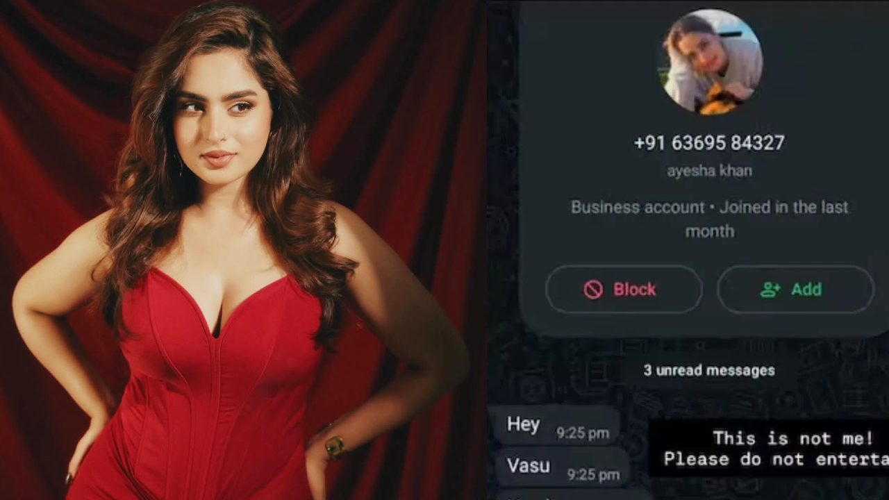 Ayesha Khan Warns Fans About Fake WhatsApp Accounts & Online Fraud Ayesha Khan Warns Fans About Fake WhatsApp Accounts & Online Fraud