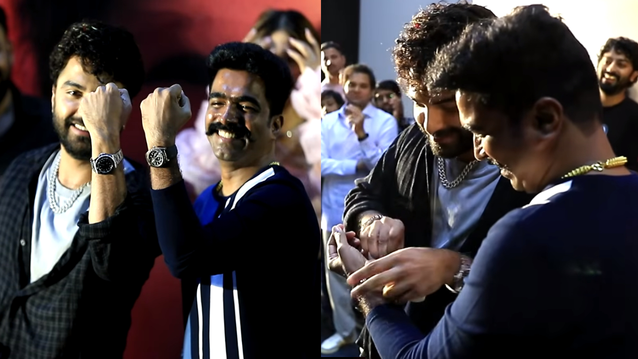 Vishwak Sen Gifts Rolex Gold Watch to Ravi Basrur for 'Cult' – Price Revealed! Vishwak Sen Gifts Rolex Gold Watch to Ravi Basrur for 'Cult' – Price Revealed!