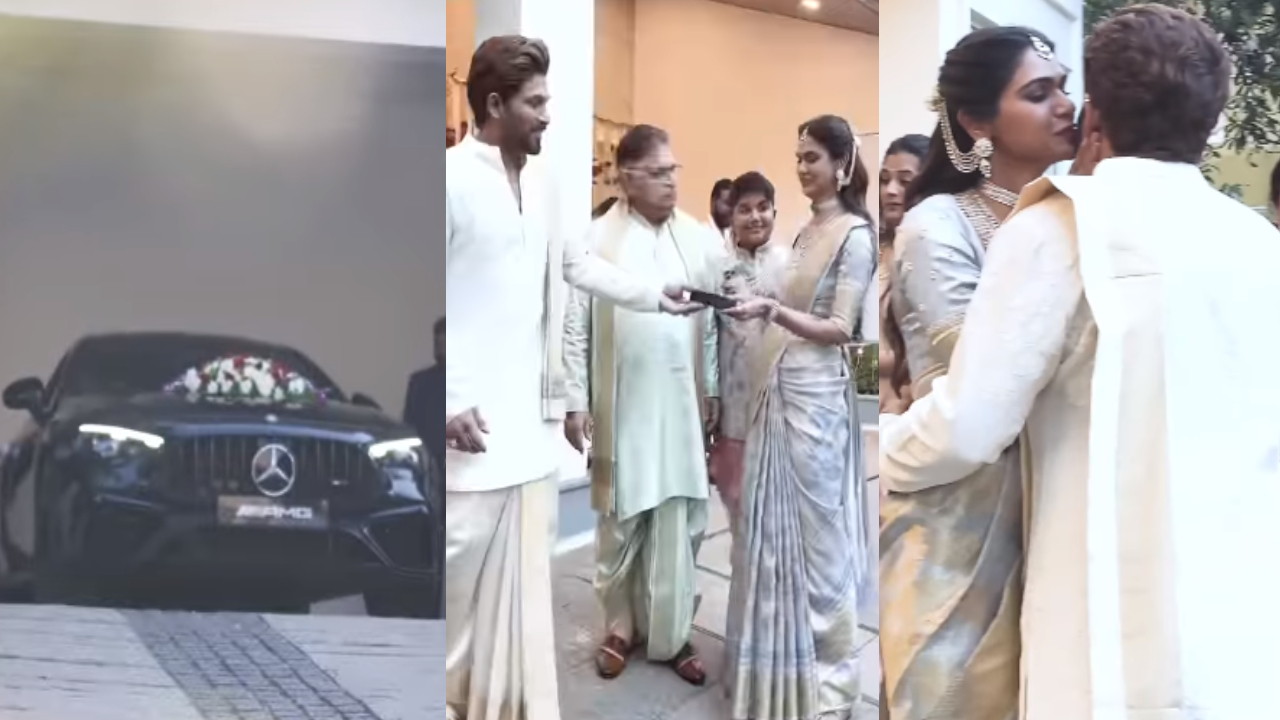 Allu Arjun Gifts Lavish Benz Car to Wife Sneha Reddy for 15th Anniversary Allu Arjun Gifts Lavish Benz Car to Wife Sneha Reddy for 15th Anniversary