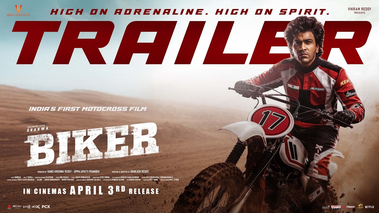 Sharwanand's Biker Trailer Released: Expectations Double, Buzz Builds Sharwanand's Biker Trailer Released: Expectations Double, Buzz Builds