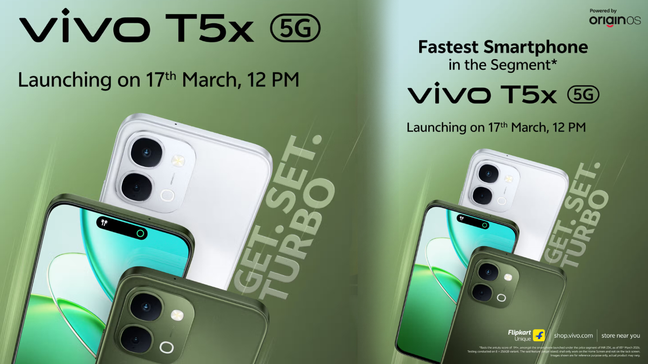 వివో T5x 5G: దిమ్మతిరిగే ఫీచర్లు! 7200mAh బ్యాటరీతో మార్కెట్లోకి.. ధర తెలిస్తే షాకే! వివో T5x 5G: దిమ్మతిరిగే ఫీచర్లు! 7200mAh బ్యాటరీతో మార్కెట్లోకి.. ధర తెలిస్తే షాకే!