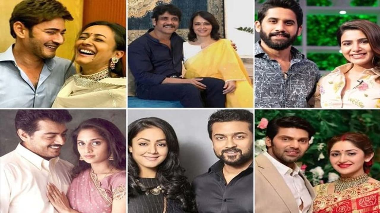 స్క్రీన్ పై రొమాన్స్ చేసిన హీరోయిన్లను భార్యలుగా తెచ్చుకున్న స్టార్ హీరోలు ఎవరో తెలుసా? స్క్రీన్ పై రొమాన్స్ చేసిన హీరోయిన్లను భార్యలుగా తెచ్చుకున్న స్టార్ హీరోలు ఎవరో తెలుసా?