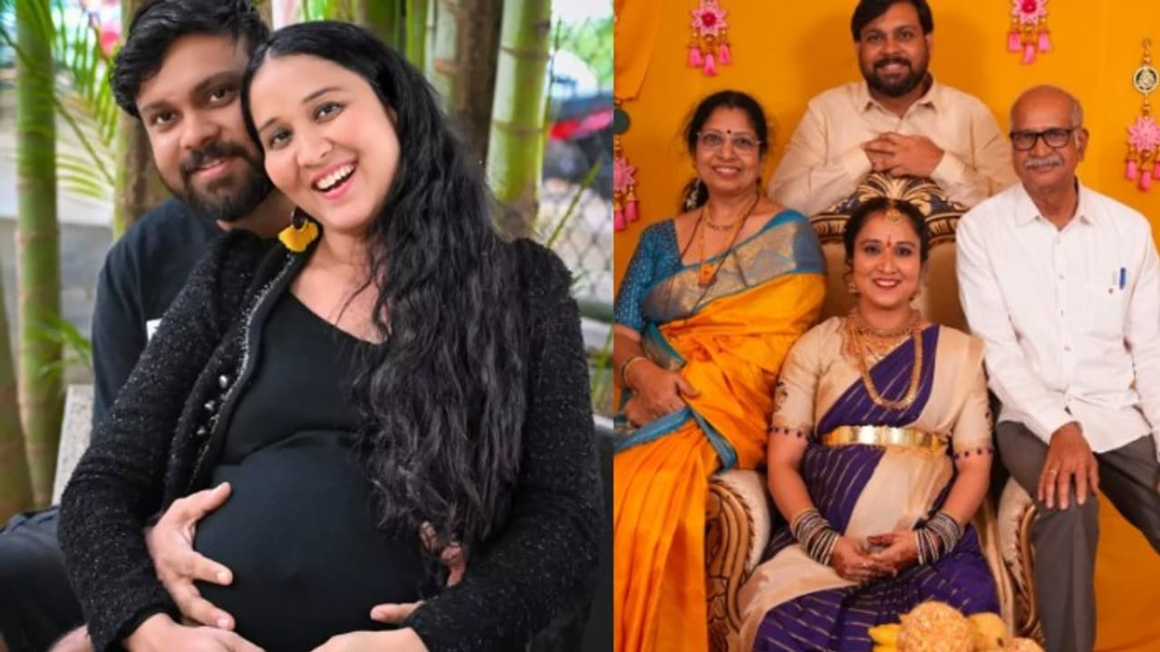 బ్లాక్బస్టర్ హీరోయిన్ సంధ్యా అరకెరె తల్లి కాబోతోంది! వైరల్ అవుతున్న బేబీ బంప్ ఫోటోలు బ్లాక్బస్టర్ హీరోయిన్ సంధ్యా అరకెరె తల్లి కాబోతోంది! వైరల్ అవుతున్న బేబీ బంప్ ఫోటోలు