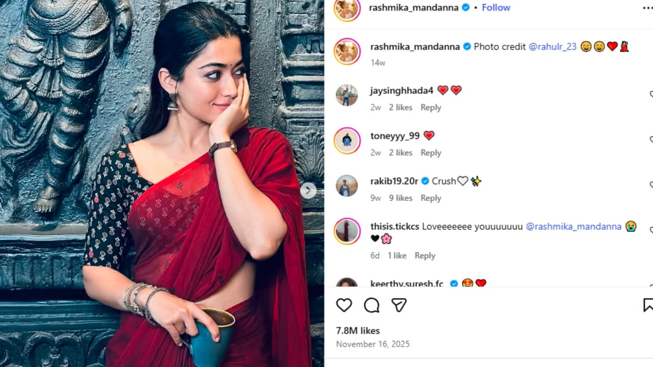 Rashmika Mandanna's Photos Go Viral, Breaks Records with Vijay Deverakonda Post Rashmika Mandanna's Photos Go Viral, Breaks Records with Vijay Deverakonda Post