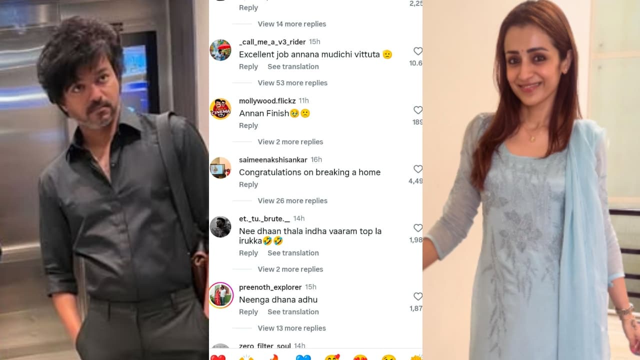 Vijay-Trisha Love Track Rekindled Amidst Divorce? Sangeetha's Shock & Social Media Uproar Vijay-Trisha Love Track Rekindled Amidst Divorce? Sangeetha's Shock & Social Media Uproar