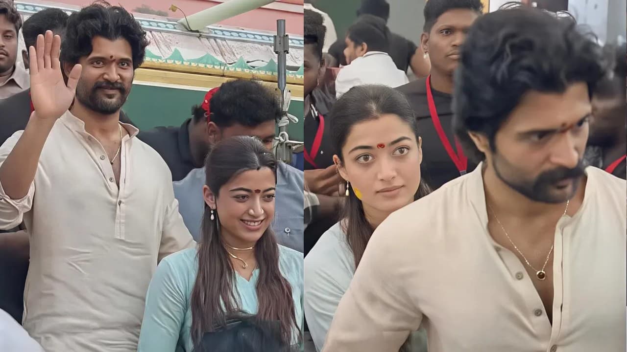 Vijay Deverakonda & Rashmika Mandanna's Temple Visit Goes Viral, Fans Rejoice Vijay Deverakonda & Rashmika Mandanna's Temple Visit Goes Viral, Fans Rejoice