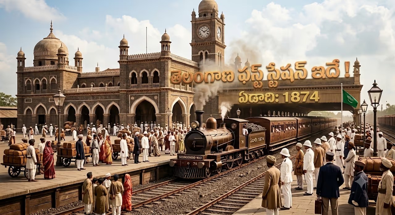 తెలంగాణలో ఫస్ట్ రైల్వే స్టేషన్ ఏదో తెలుసా? షాకింగ్ నిజాలు, దీని వెనుక అసలు కథ! తెలంగాణలో ఫస్ట్ రైల్వే స్టేషన్ ఏదో తెలుసా? షాకింగ్ నిజాలు, దీని వెనుక అసలు కథ!