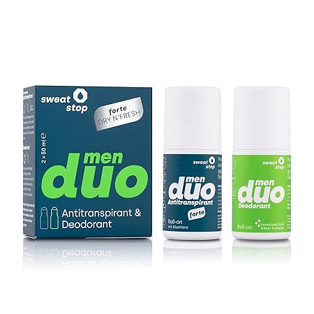 SweatStop duo men Forte Roll-on
