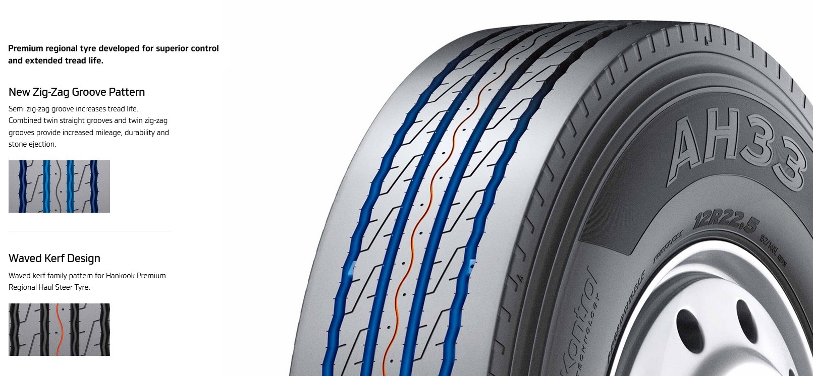 ANVELOPE VARA HANKOOK AH33 295 80 R22.5 152/148L DOT 2023