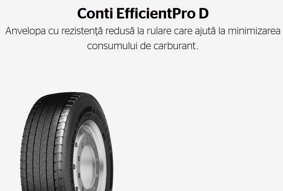 ANVELOPE VARA CONTINENTAL EFFICIENT PRO D 315 70 R22.5 154/150L DOT 2023