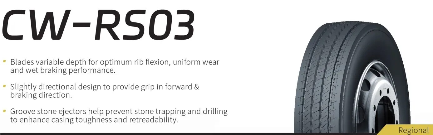 ANVELOPE VARA CROSSWIND CW RS03 385 55 R22.5 160K —