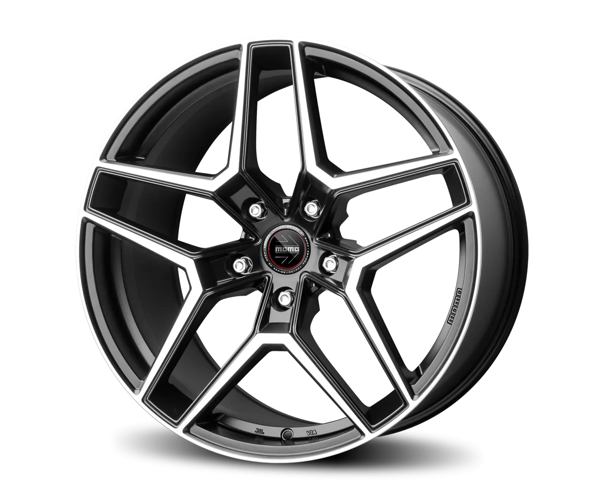 Jante MOMO RF-06 Matt Black Polished 8.5J20 5X112 ET40