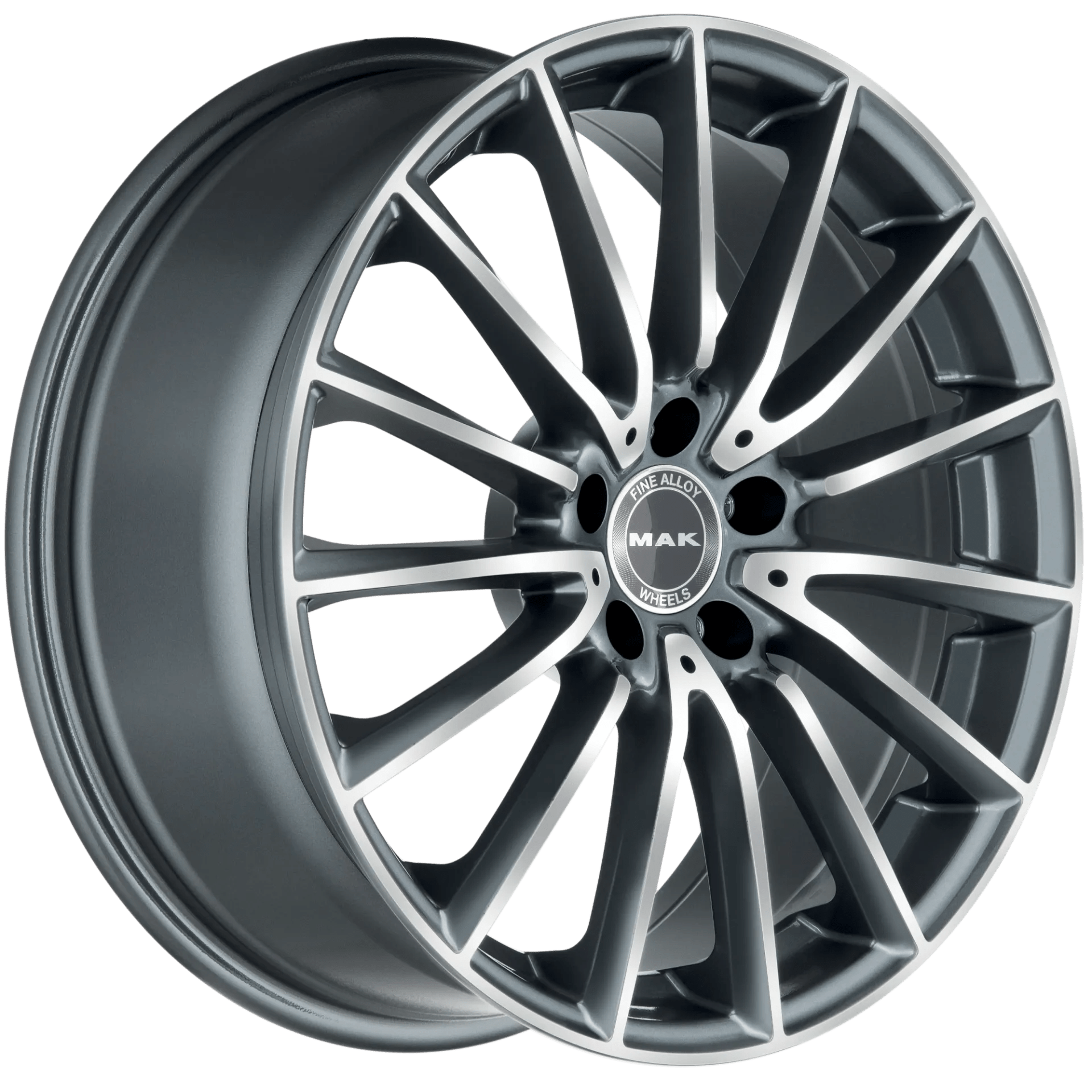 Jante MAK KOMET GUN MET-MIRROR FACE 8J19 5X112 ET38