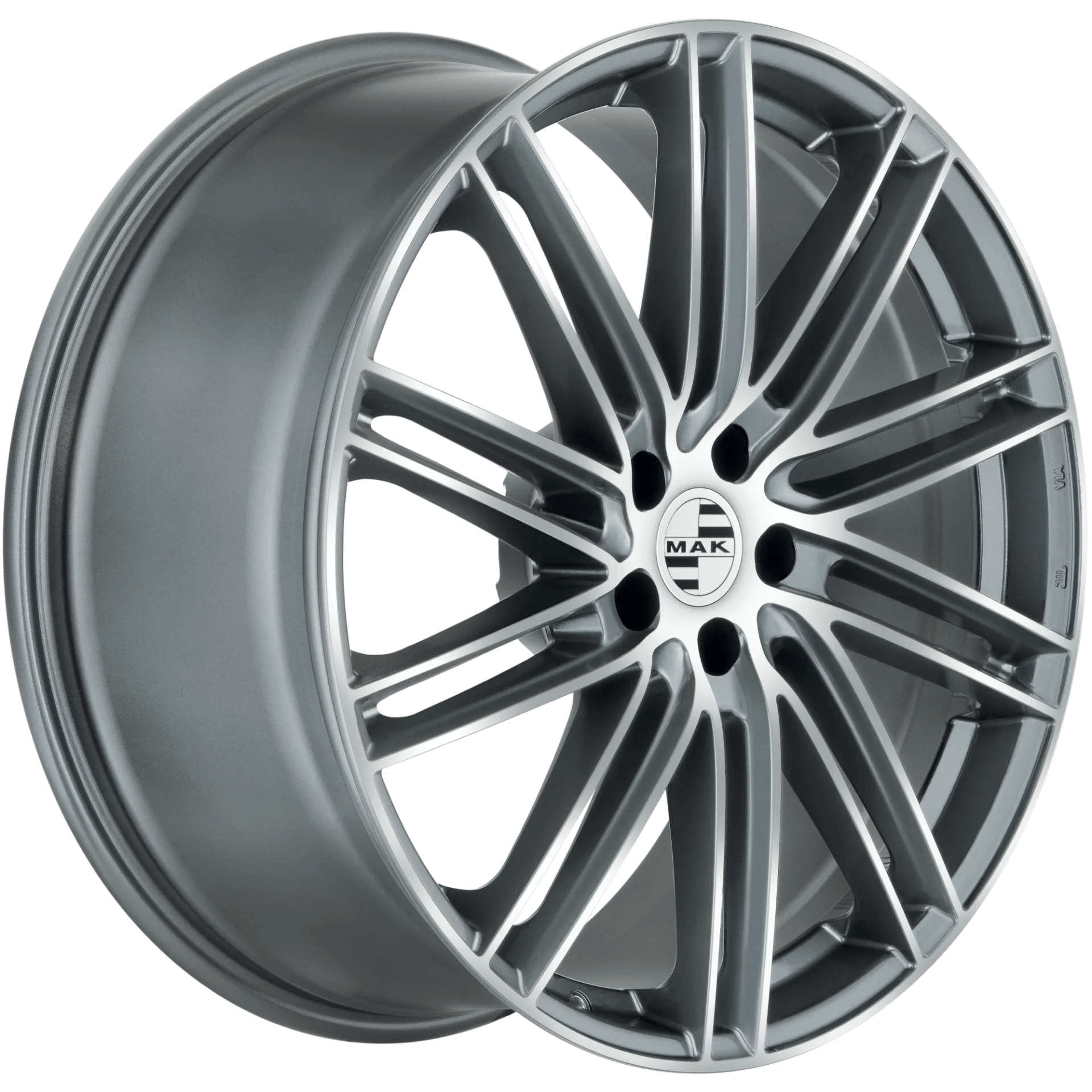 Jante MAK LEIPZIG GUN MET-MIRROR FACE 9.5J22 5X130 ET68