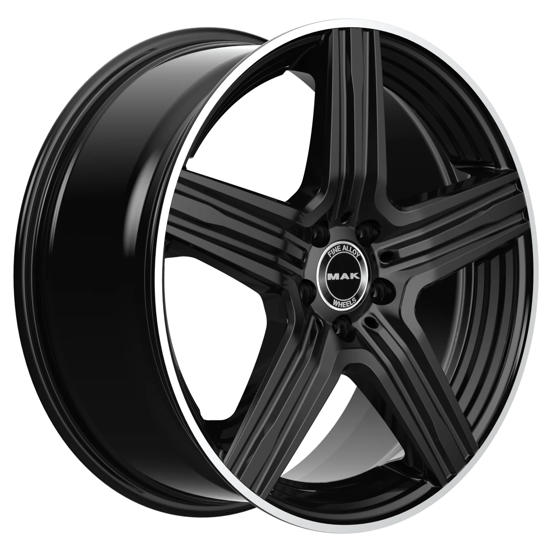 Jante MAK LEWIS GLOSS BLACK MIRROR RING 9J19 5X112 ET30