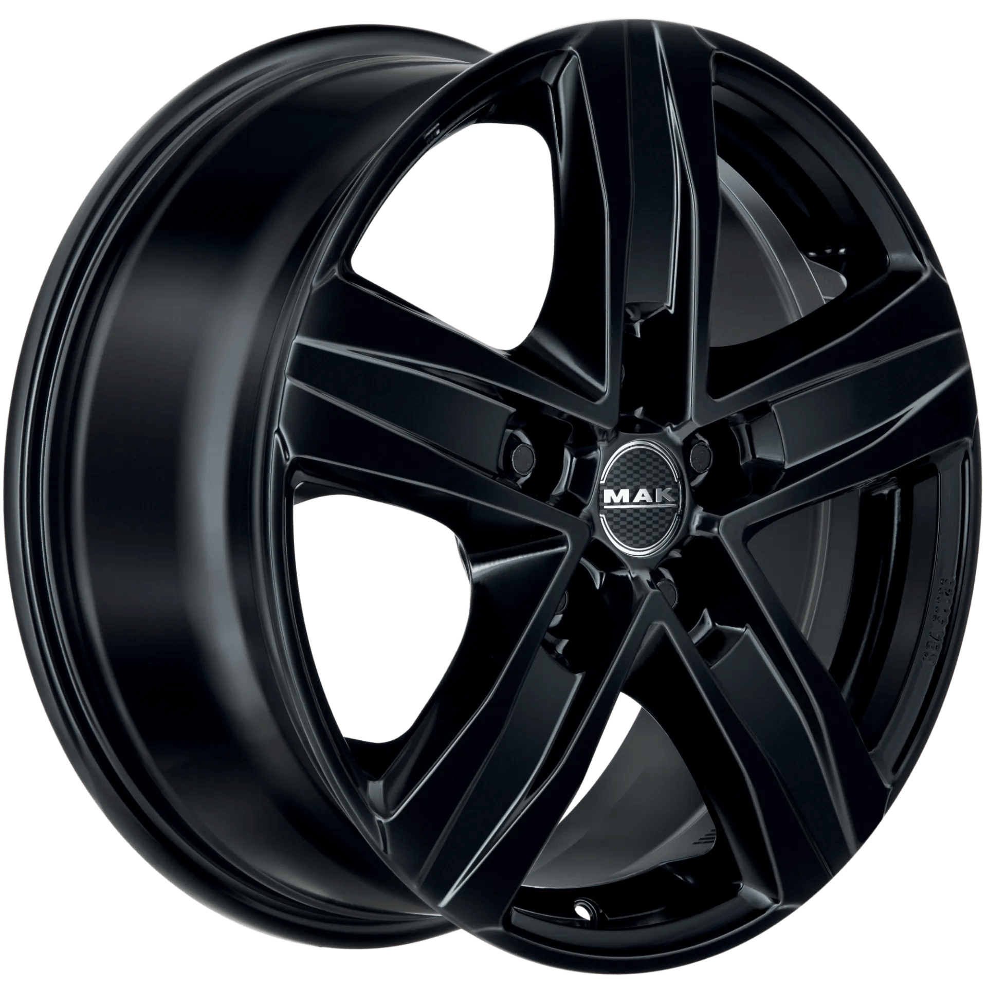 Jante MAK STONE 5 GLOSS BLACK 7.5J18 5X130 ET58