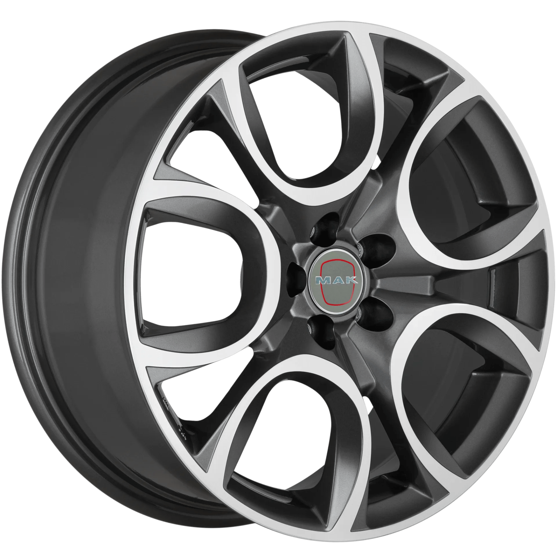 Jante MAK TORINO W GUN MET-MIRROR FACE 6.5J16 4X098 ET35