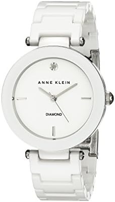 Anne Klein Women’s AK/1019WTWT Diamond-Accented Watch with Ceramic Bracelet Anne Klein Women’s AK/1019WTWT Diamond-Accented Watch with Ceramic Bracelet