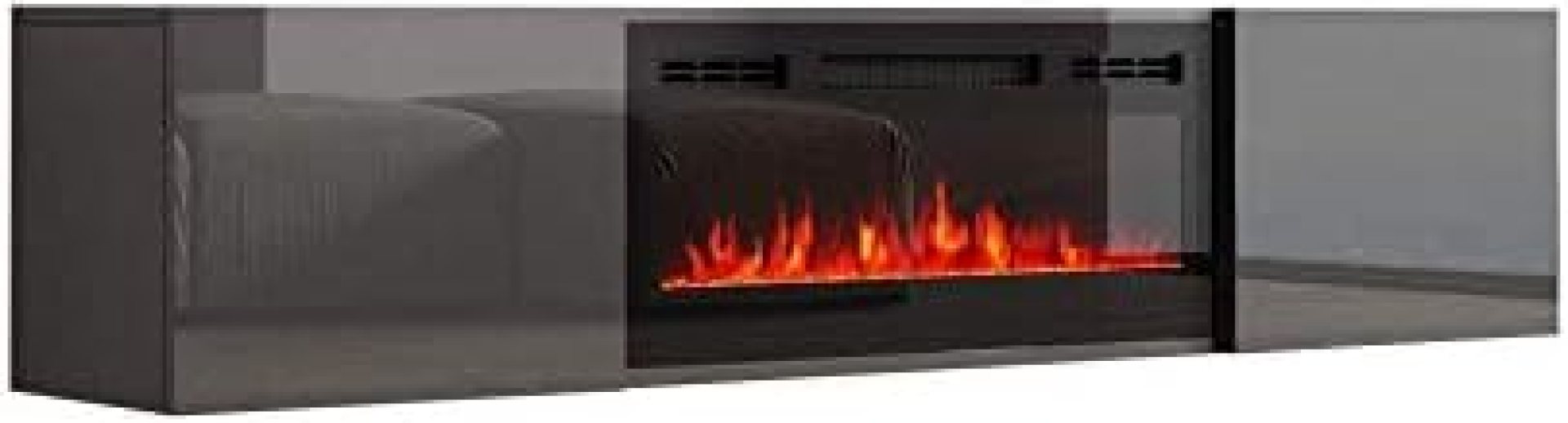 Meble Furniture Cali EF Wall Mounted Electric Fireplace Modern 72″ TV Stand – Gray Meble Furniture Cali EF Wall Mounted Electric Fireplace Modern 72″ TV Stand – Gray