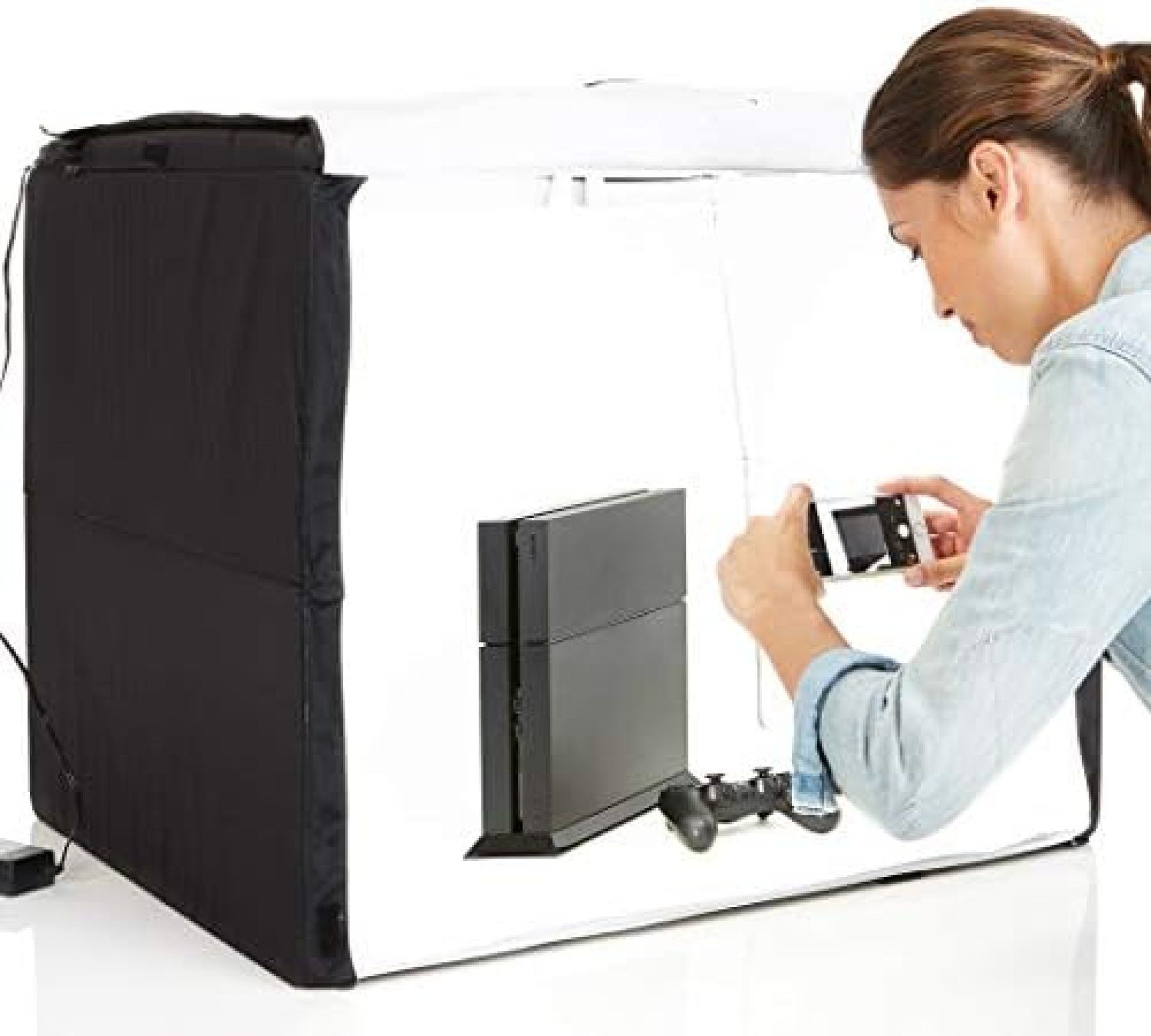 Amazon Basics Portable Foldable Photo Studio Box with LED Light – 25 x 30 x 25 Inches Amazon Basics Portable Foldable Photo Studio Box with LED Light – 25 x 30 x 25 Inches