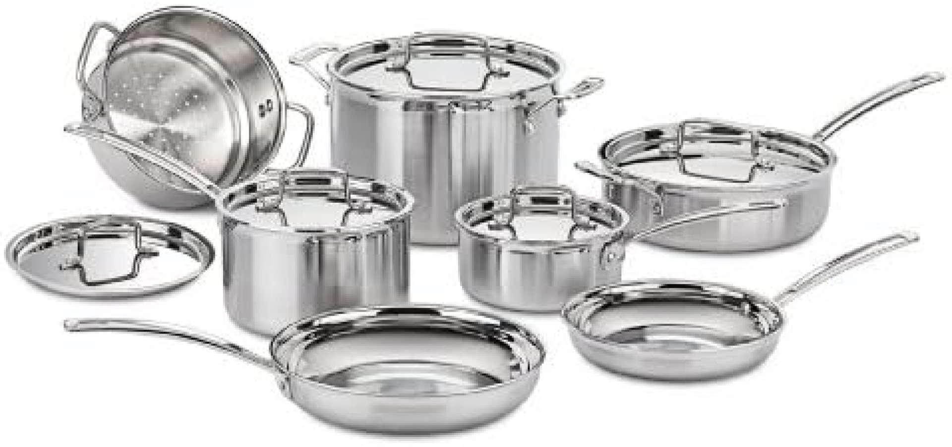 Cuisinart MCP-12N Multiclad Pro Stainless Steel 12-Piece Cookware Set Cuisinart MCP-12N Multiclad Pro Stainless Steel 12-Piece Cookware Set