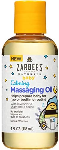 Zarbee’s Baby Calming Massaging Oil with Lavender and Chamomile, 4 Ounce Zarbee’s Baby Calming Massaging Oil with Lavender and Chamomile, 4 Ounce