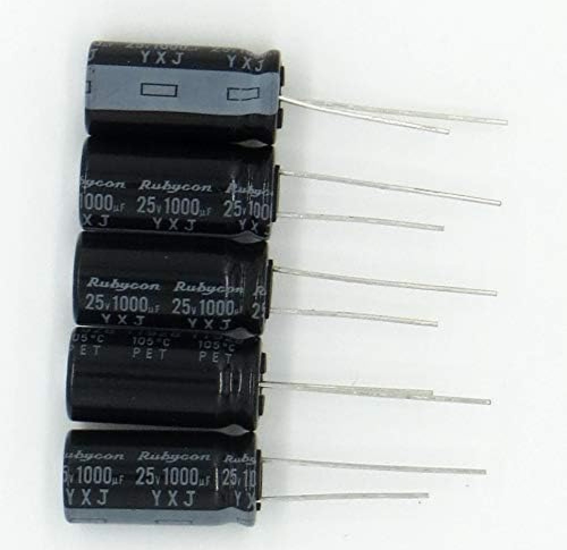 1000uF 25V Radial Lead Aluminum Electrolytic Capacitors for Repairing LCD TVs and Consumer Electronics – 5 pc. 1000uF 25V Radial Lead Aluminum Electrolytic Capacitors for Repairing LCD TVs and Consumer Electronics – 5 pc.
