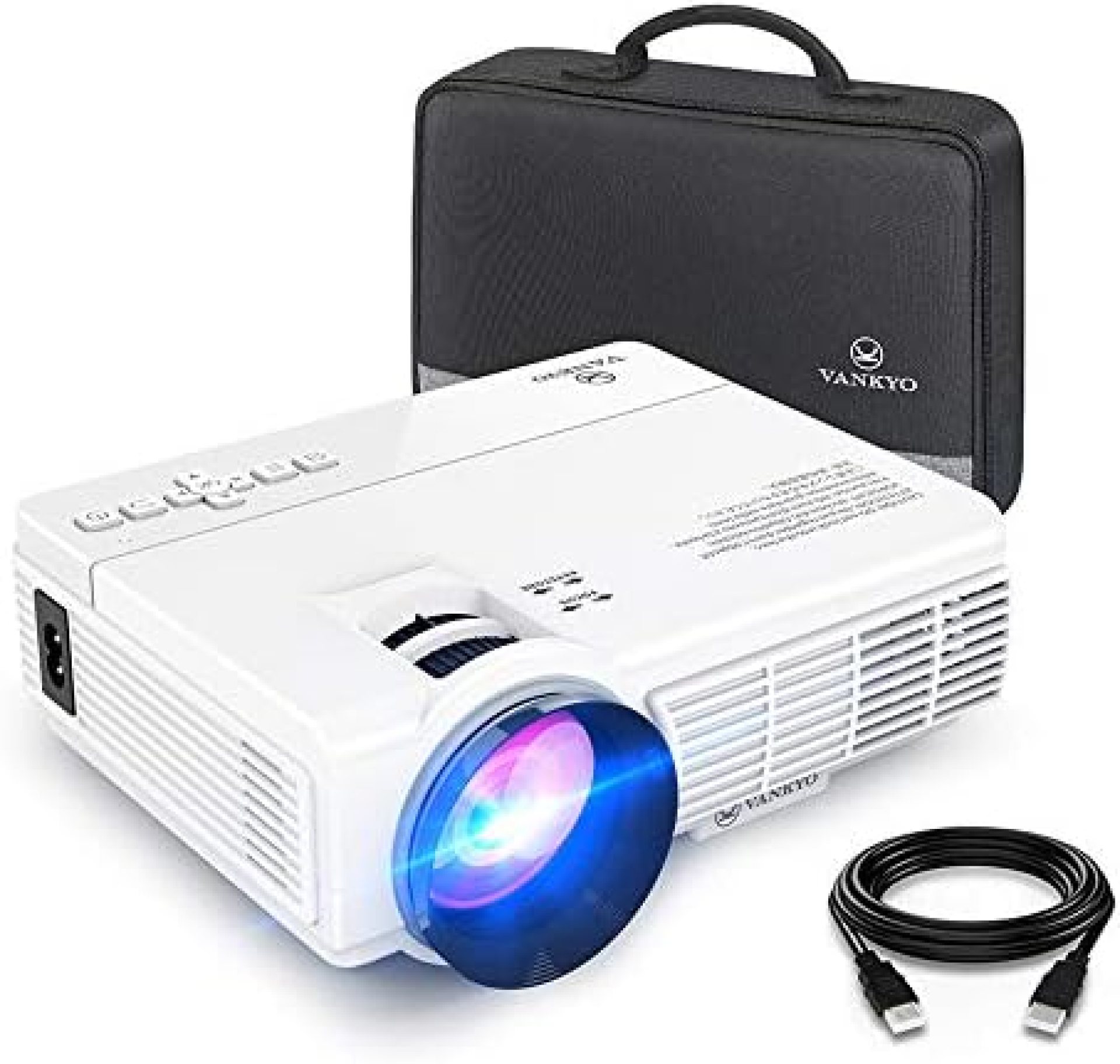 VANKYO LEISURE 3 Mini Projector, 1080P and 170” Display Supported, Portable Movie Projector with 40,000 Hrs LED Lamp Life, Compatible with TV Stick, PS4, HDMI, VGA, TF, AV and USB VANKYO LEISURE 3 Mini Projector, 1080P and 170” Display Supported, Portable Movie Projector with 40,000 Hrs LED Lamp Life, Compatible with TV Stick, PS4, HDMI, VGA, TF, AV and USB
