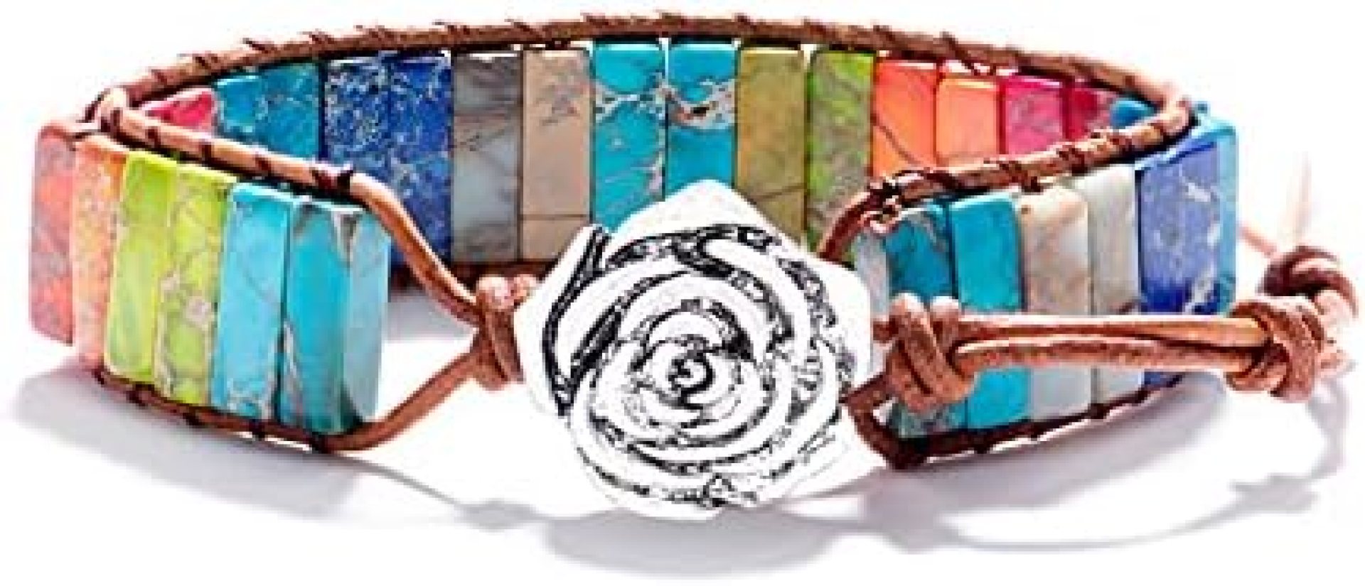 sedmart 7 Chakra Bracelets for Women with Real Stones Leather Wrap Healing Bead Bracelet Women Men Boho Friendship Jewelry sedmart 7 Chakra Bracelets for Women with Real Stones Leather Wrap Healing Bead Bracelet Women Men Boho Friendship Jewelry
