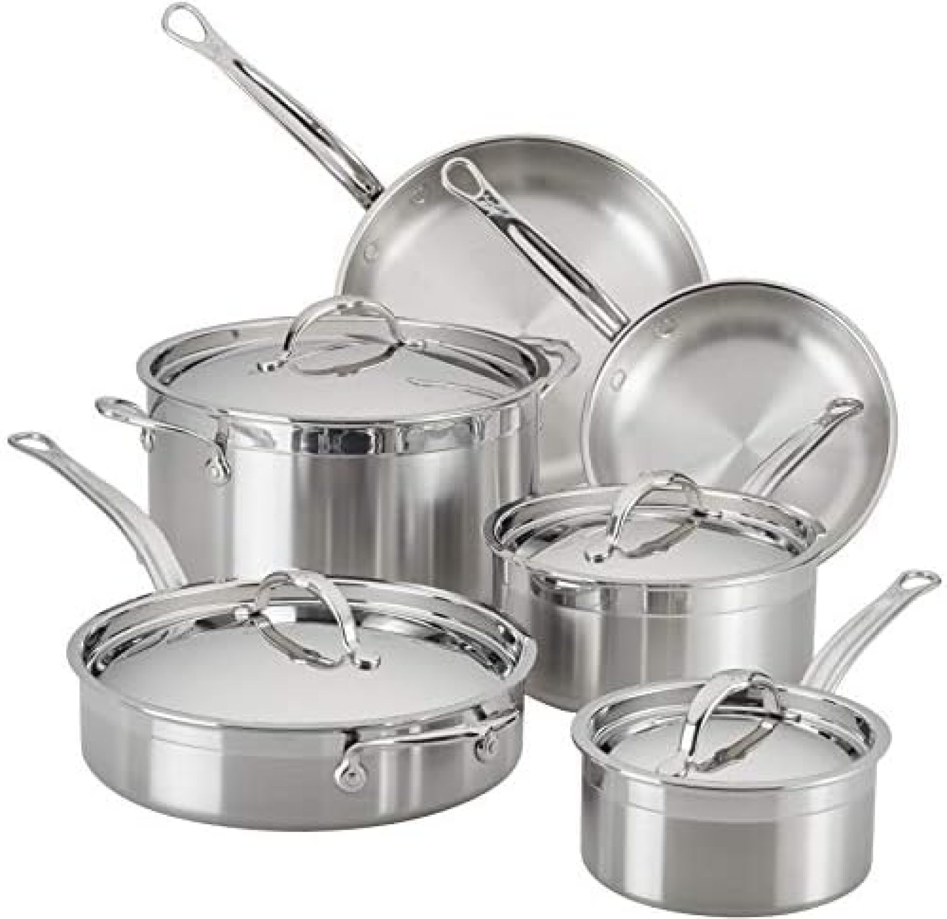 Hestan – ProBond Collection – Professional Clad Stainless Steel 10-Piece Ultimate Cookware Set Hestan – ProBond Collection – Professional Clad Stainless Steel 10-Piece Ultimate Cookware Set