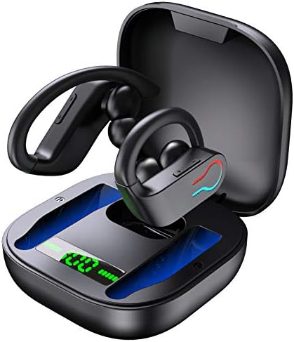 Donerton Wireless Earbuds, Bluetooth 5.1 Sport Headphones with Charging Case, 10Hours Single Playtime Earhooks Headset, Wireless Earphone 6D Stereo HiFi Sound Noise Cancelling for Working/Travel/Gym Donerton Wireless Earbuds, Bluetooth 5.1 Sport Headphones with Charging Case, 10Hours Single Playtime Earhooks Headset, Wireless Earphone 6D Stereo HiFi Sound Noise Cancelling for Working/Travel/Gym