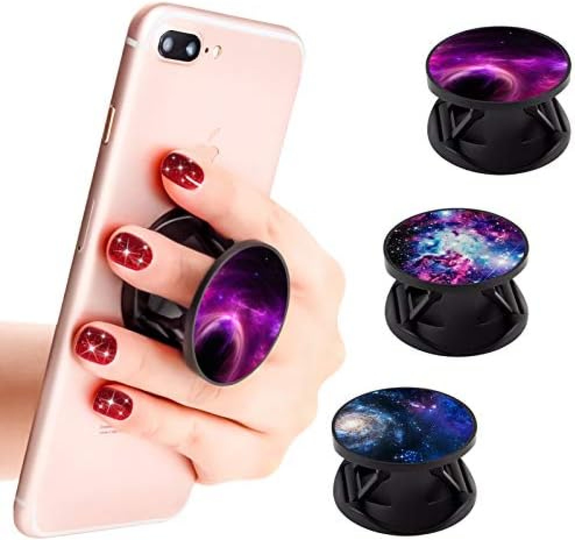 3 Pack New Version Phone Holder Galaxy Nebula Grip Stand Finger Holder for Smartphone and Tablets 3 Pack New Version Phone Holder Galaxy Nebula Grip Stand Finger Holder for Smartphone and Tablets