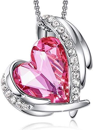 CDE Love Heart Pendant Necklaces for Women Silver Tone Rose Gold Tone Crystals Birthstone Mother’s Day Jewelry Gifts for Women Birthday/Anniversary Day/Party CDE Love Heart Pendant Necklaces for Women Silver Tone Rose Gold Tone Crystals Birthstone Mother’s Day Jewelry Gifts for Women Birthday/Anniversary Day/Party