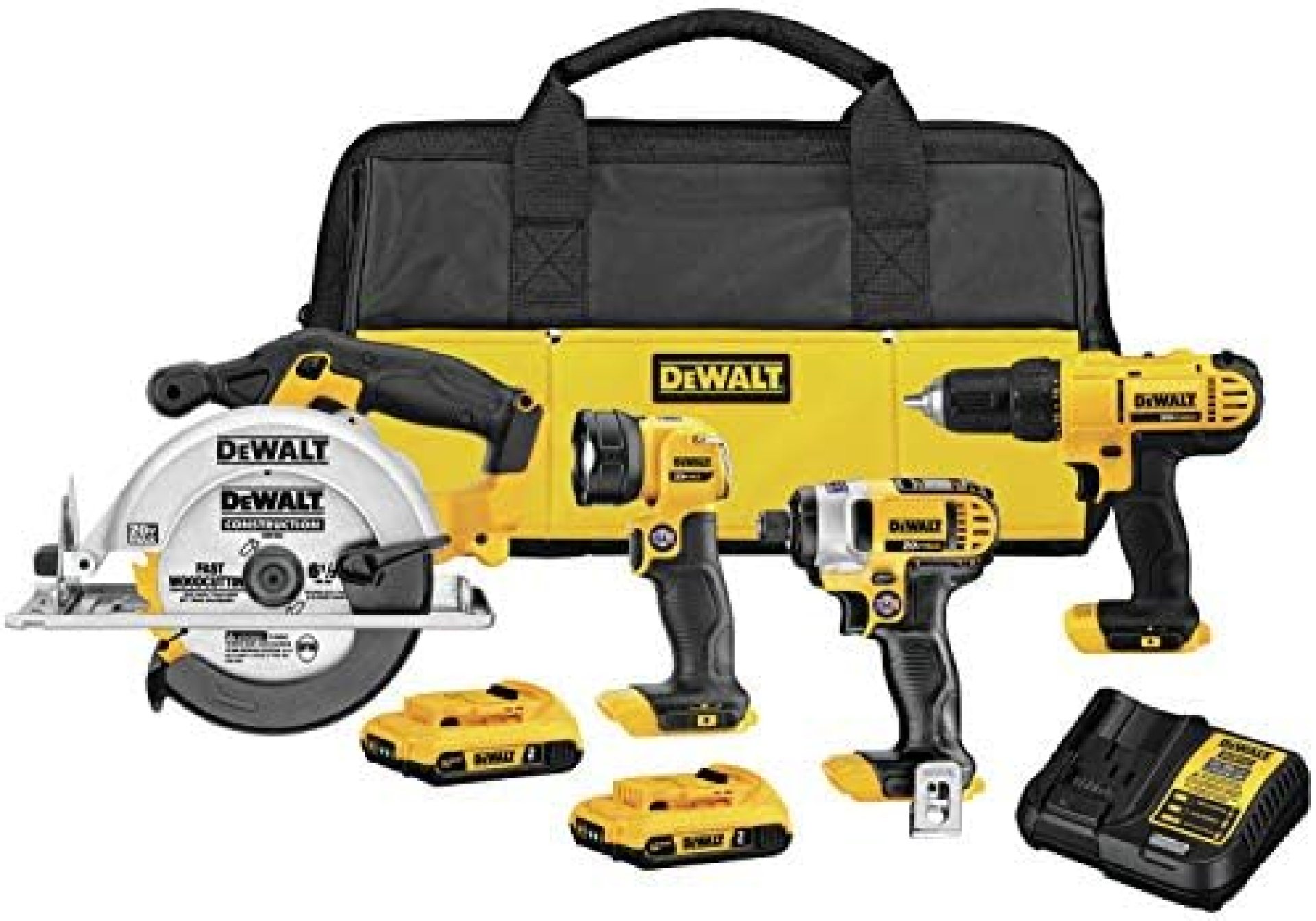 DEWALT 20V MAX Cordless Drill Combo Kit , 4-Tool (DCK466D2) DEWALT 20V MAX Cordless Drill Combo Kit , 4-Tool (DCK466D2)