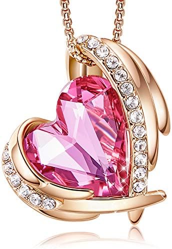 CDE Love Heart Pendant Necklaces for Women Silver Tone Rose Gold Tone Crystals Birthstone Mother’s Day Jewelry Gifts for Women Birthday/Anniversary Day/Party CDE Love Heart Pendant Necklaces for Women Silver Tone Rose Gold Tone Crystals Birthstone Mother’s Day Jewelry Gifts for Women Birthday/Anniversary Day/Party