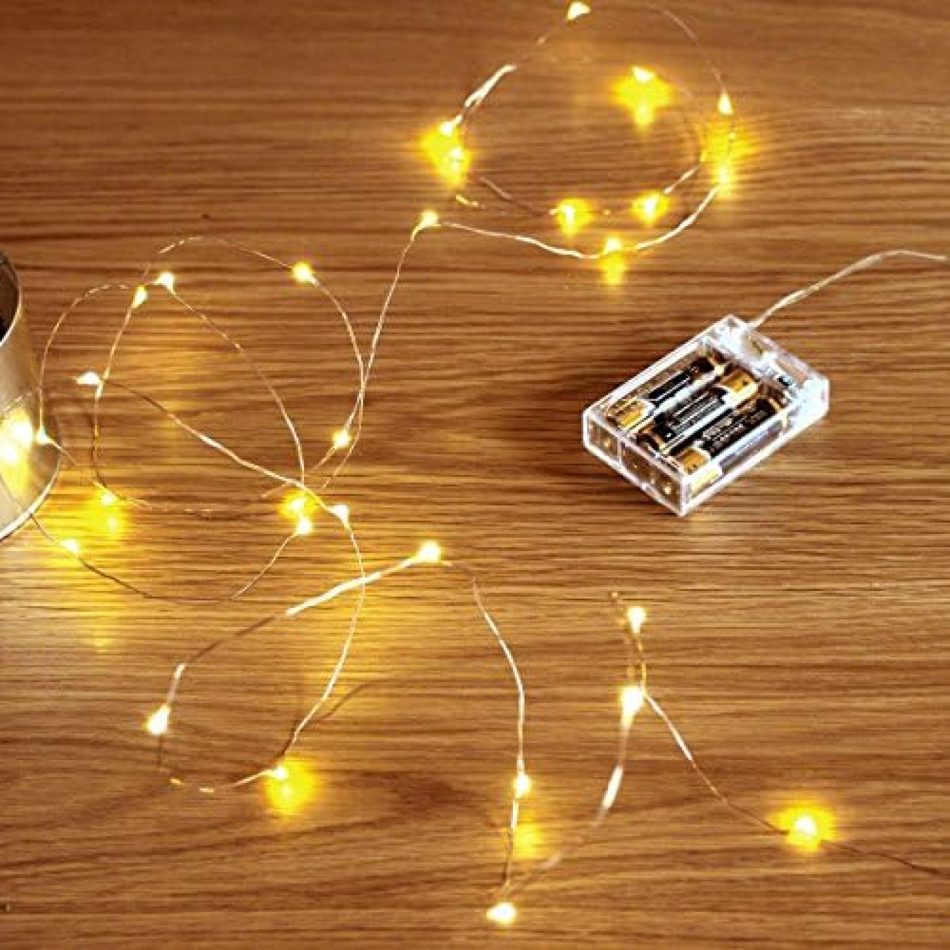 Led String Lights, Sanniu Mini Battery Powered Copper Wire Starry Fairy Lights, Battery Operated Lights for Bedroom, Christmas, Parties, Wedding, Centerpiece, Decoration (5m/16ft Warm White) Led String Lights, Sanniu Mini Battery Powered Copper Wire Starry Fairy Lights, Battery Operated Lights for Bedroom, Christmas, Parties, Wedding, Centerpiece, Decoration (5m/16ft Warm White)